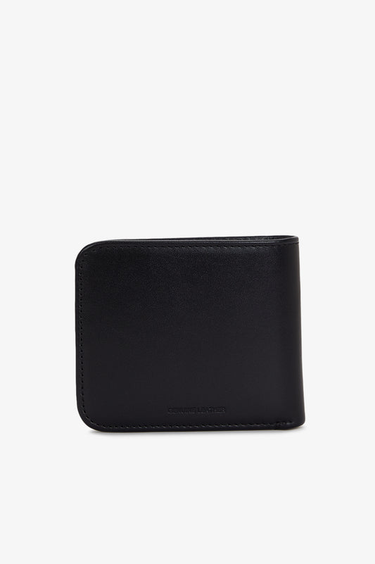 L3349 Smooth Leather Billfold Wallet (Black)