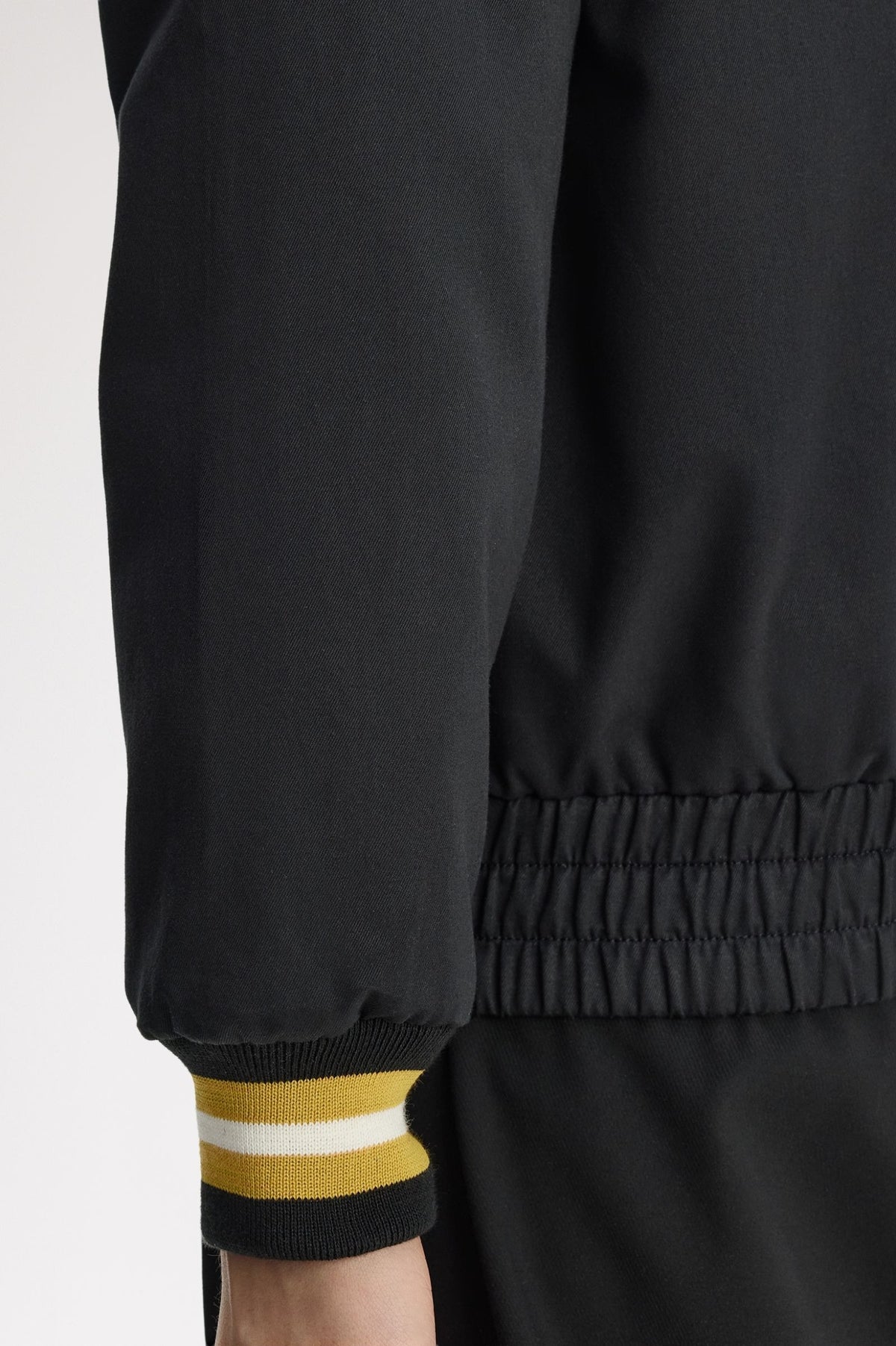 J1331 Twill Tennis Bomber Jacket (Black)