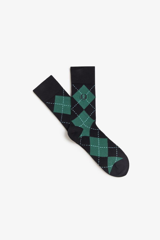 C2151 Argyle Jacquard Sock (Sport Green)