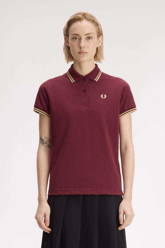 G12 The Fred Perry Shirt (Maroon / Champagne / Champagne)