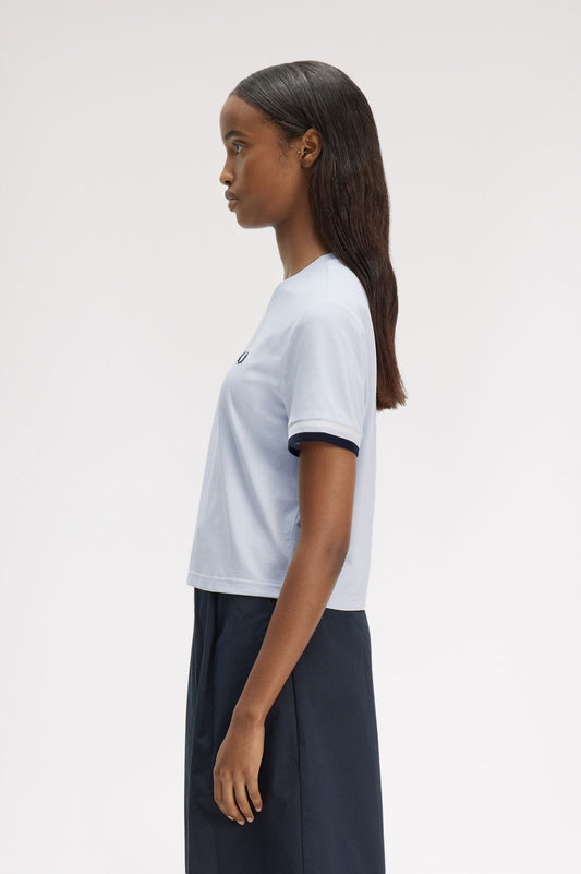 G2179 Bold Tipped T-Shirt (Dusky Blue)