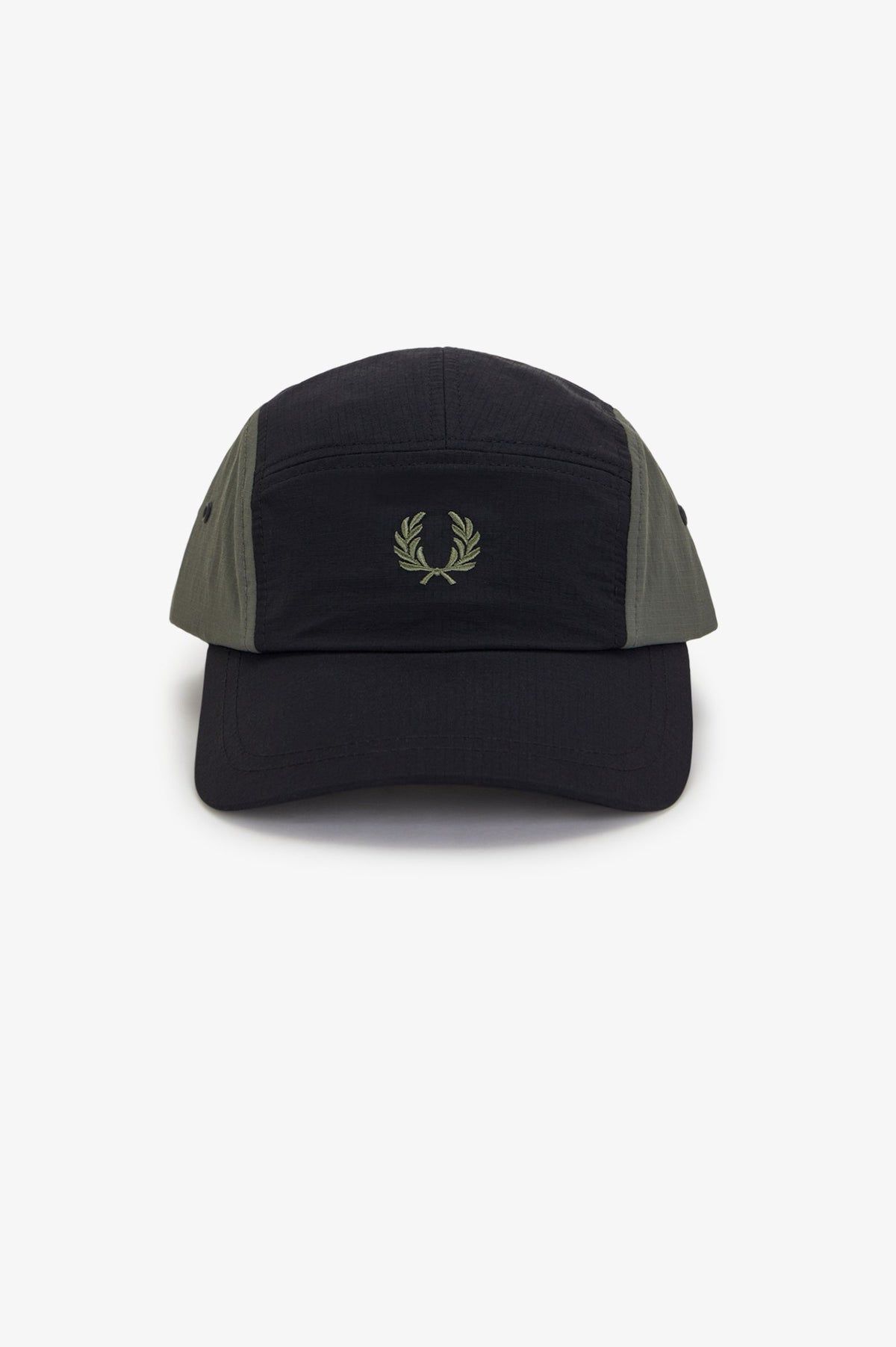 HW3383 Colour Block Ripstop Cap (Black)