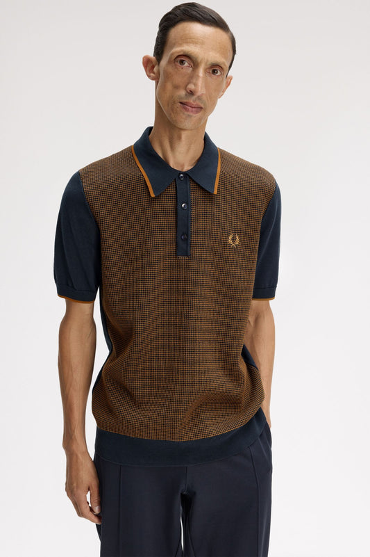 K2307 Tonic Waffle Knitted Shirt (Navy)