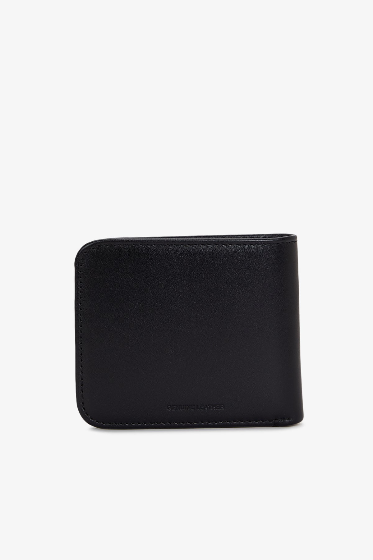 L3349 Smooth Leather Billfold Wallet (Black)