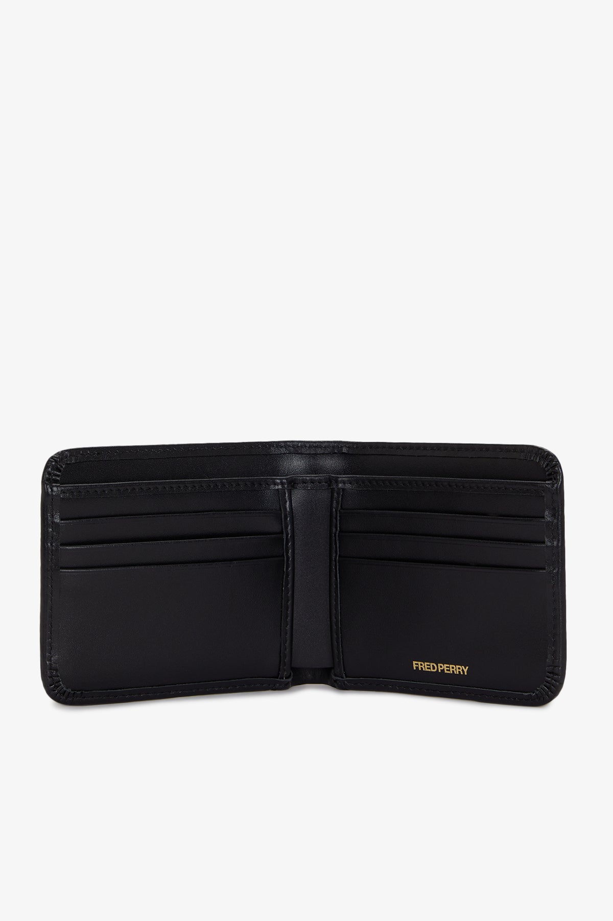 L3349 Smooth Leather Billfold Wallet (Black)