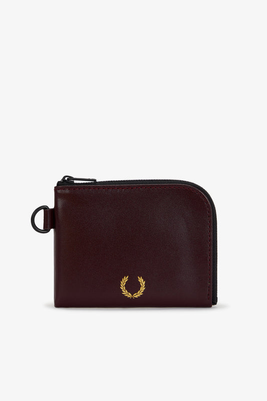L3350 Smooth Leather Zip Around Wallet (Oxblood)