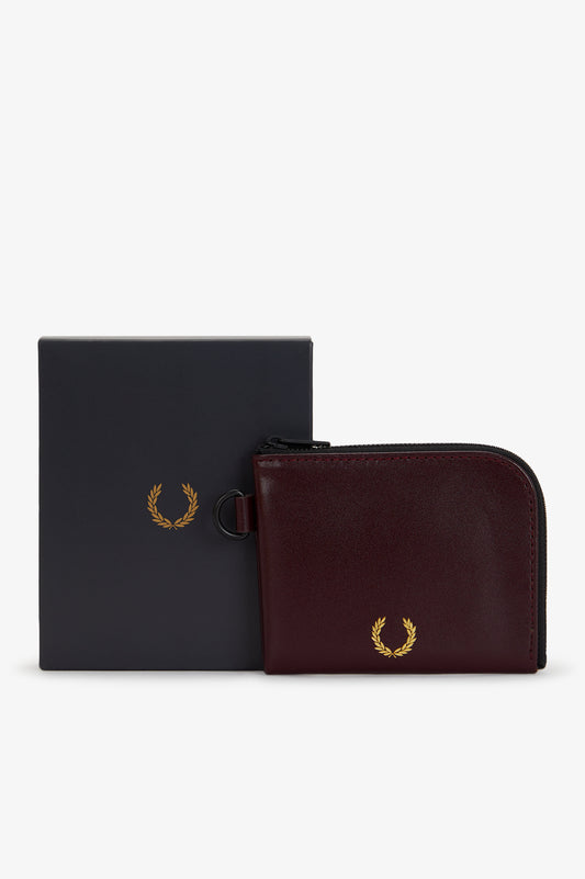 L3350 Smooth Leather Zip Around Wallet (Oxblood)