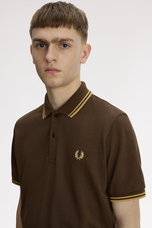 M12 The Fred Perry Shirt (Burnt Tobacco / Champagne / Champagne)