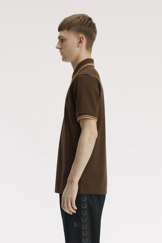 M12 The Fred Perry Shirt (Burnt Tobacco / Champagne / Champagne)