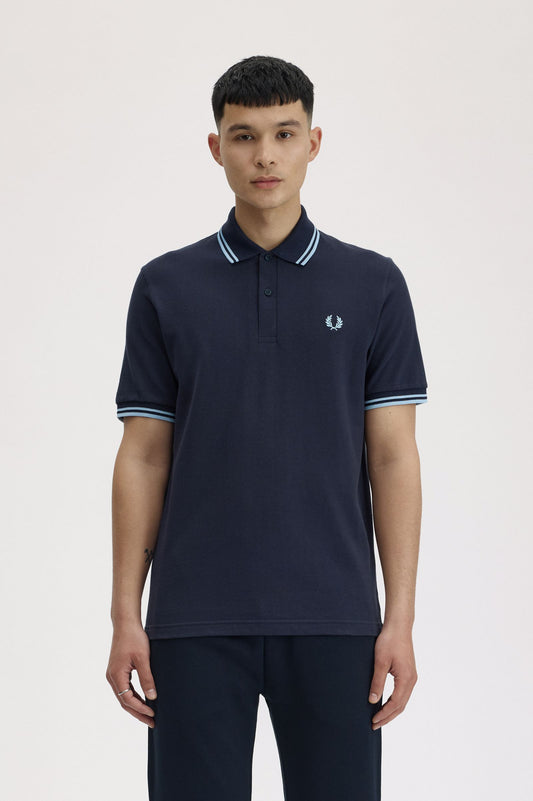 M12 The Fred Perry Shirt (Navy / Ice / Ice)