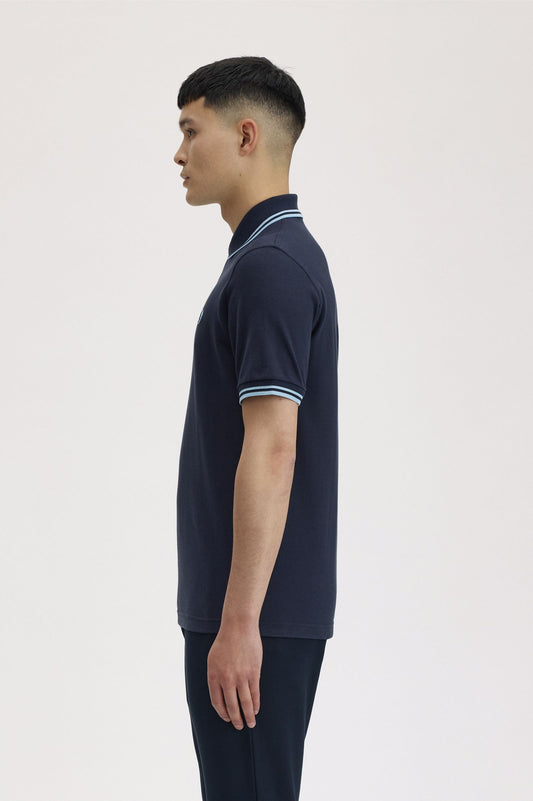 M12 The Fred Perry Shirt (Navy / Ice / Ice)