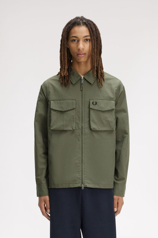 M2402 Ripstop Zip-Through Overshirt (Laurel Wreath Green)