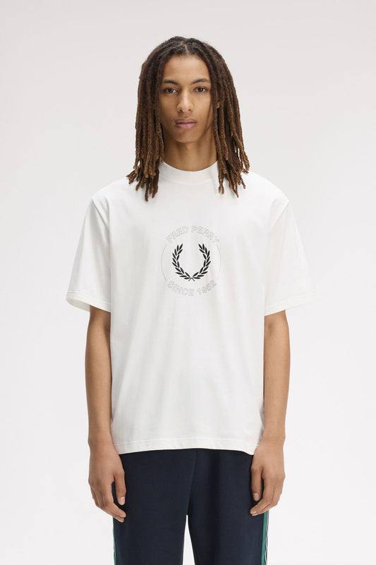 M2459 Circle Graphic T-Shirt (Snow White)