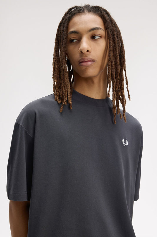 M2474 Back Print Laurel Wreath T-Shirt (Anchor Grey)
