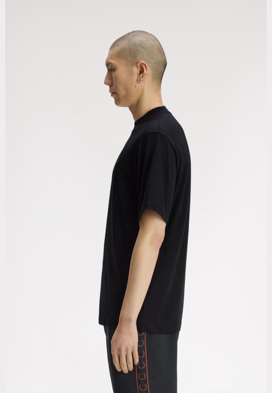 Fred Perry M3415 Reflective Print T-Shirt (Black)