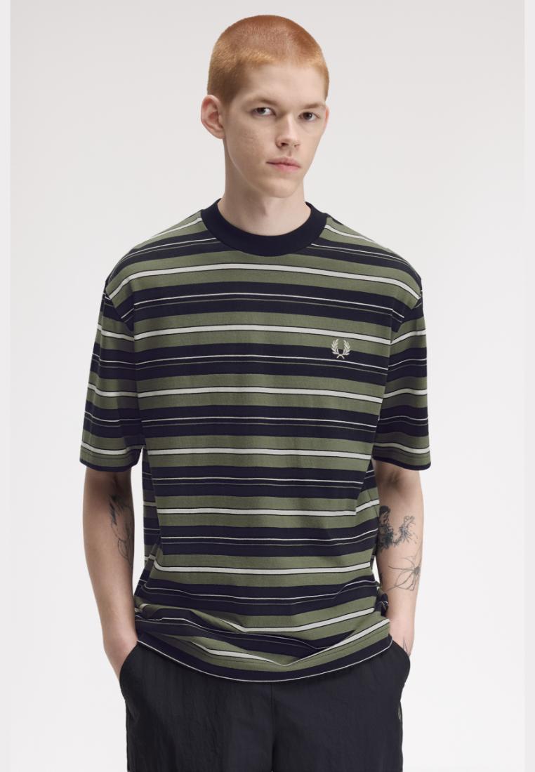 M3482 Heavyweight Striped T-Shirt (Black)