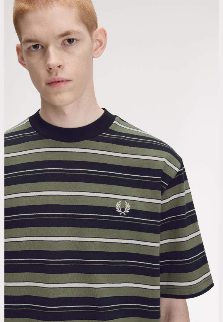 M3482 Heavyweight Striped T-Shirt (Black)