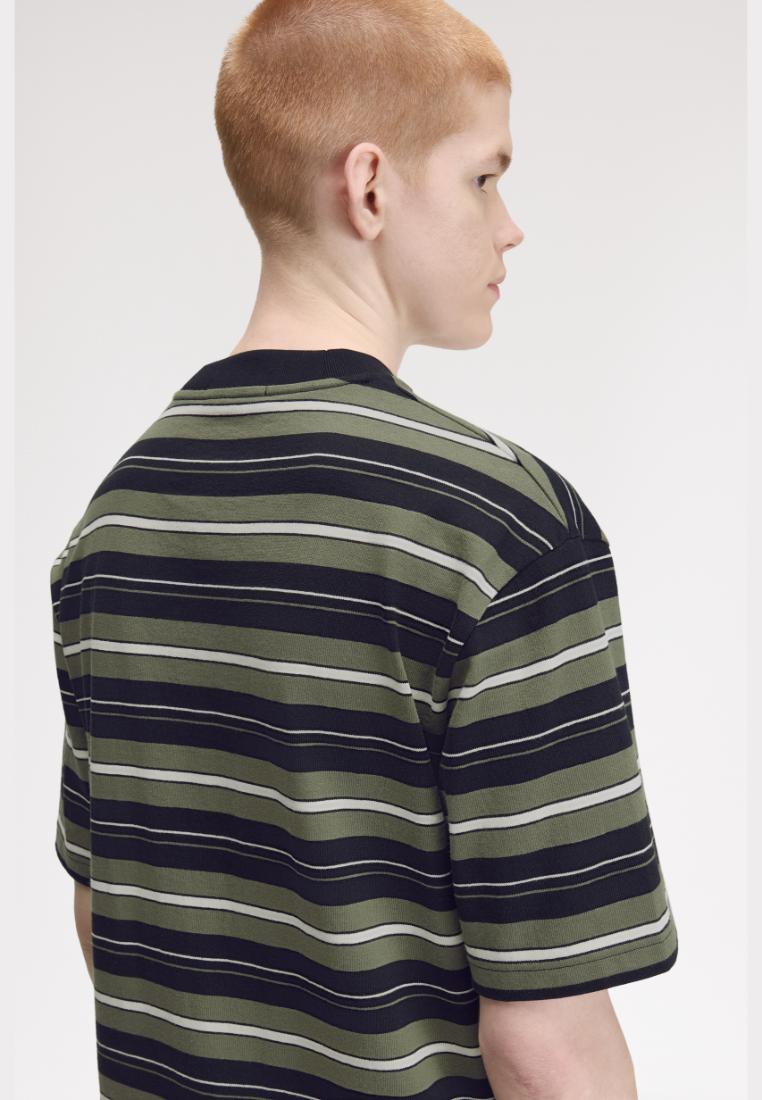 M3482 Heavyweight Striped T-Shirt (Black)