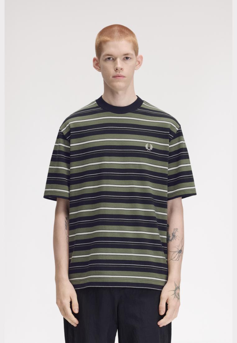 M3482 Heavyweight Striped T-Shirt (Black)