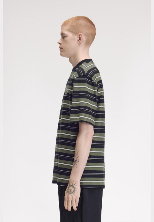 M3482 Heavyweight Striped T-Shirt (Black)