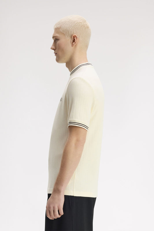 M8679 Ribbed Jersey T-Shirt (Ecru)