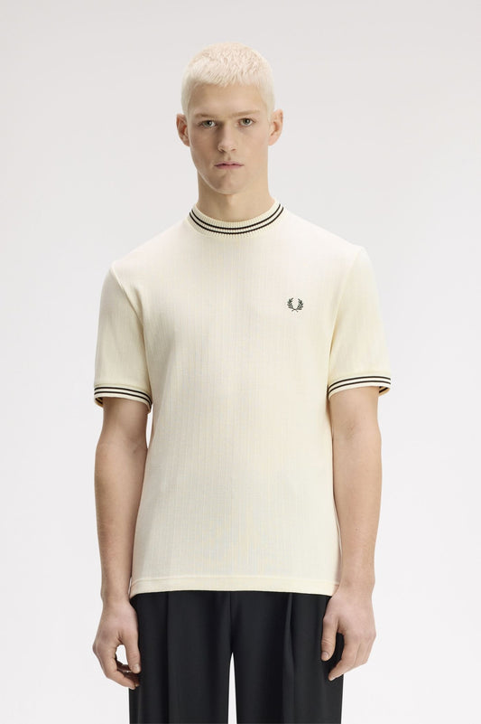 M8679 Ribbed Jersey T-Shirt (Ecru)
