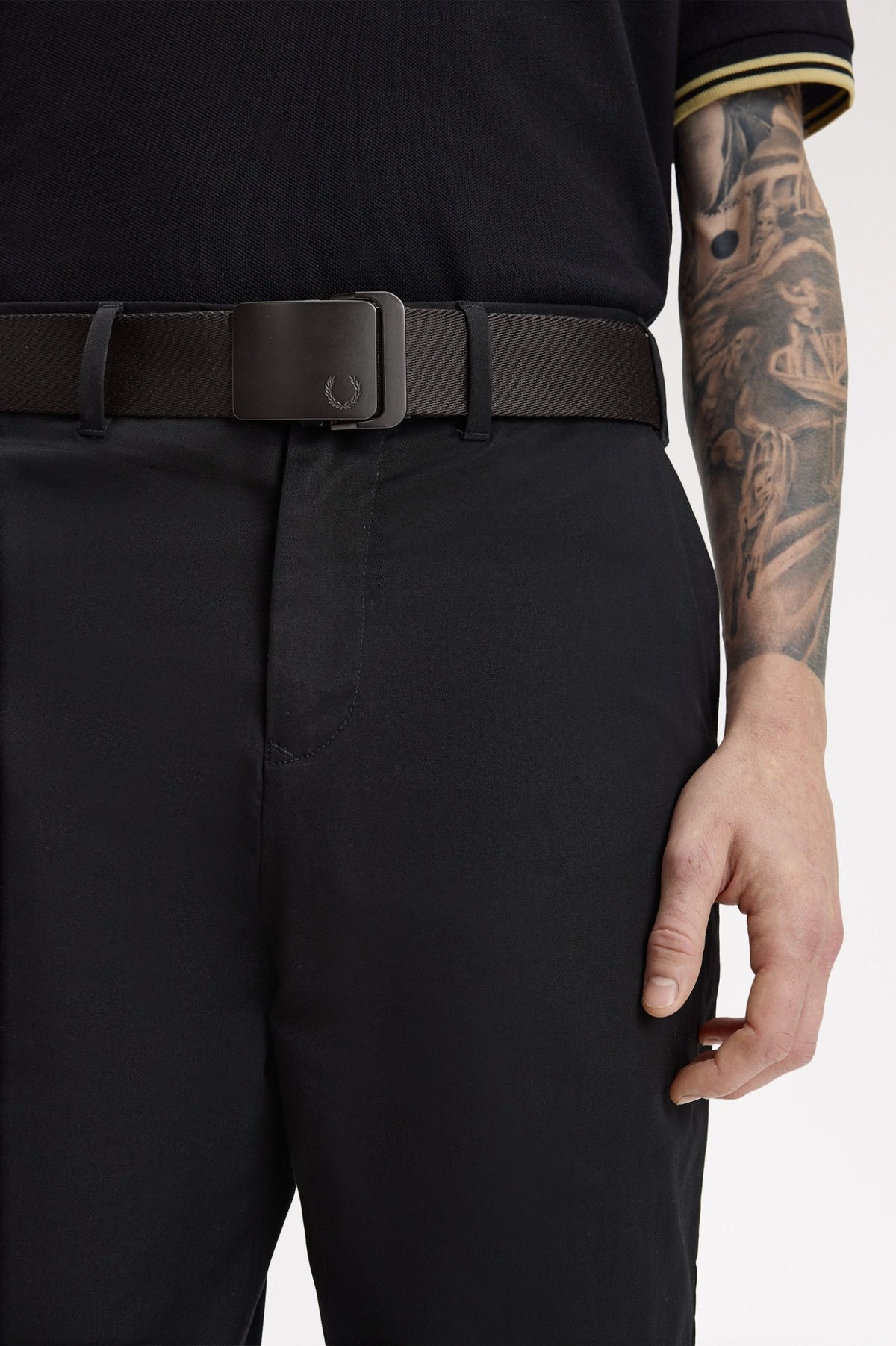BT2248 Plain Webbing Belt (Black)